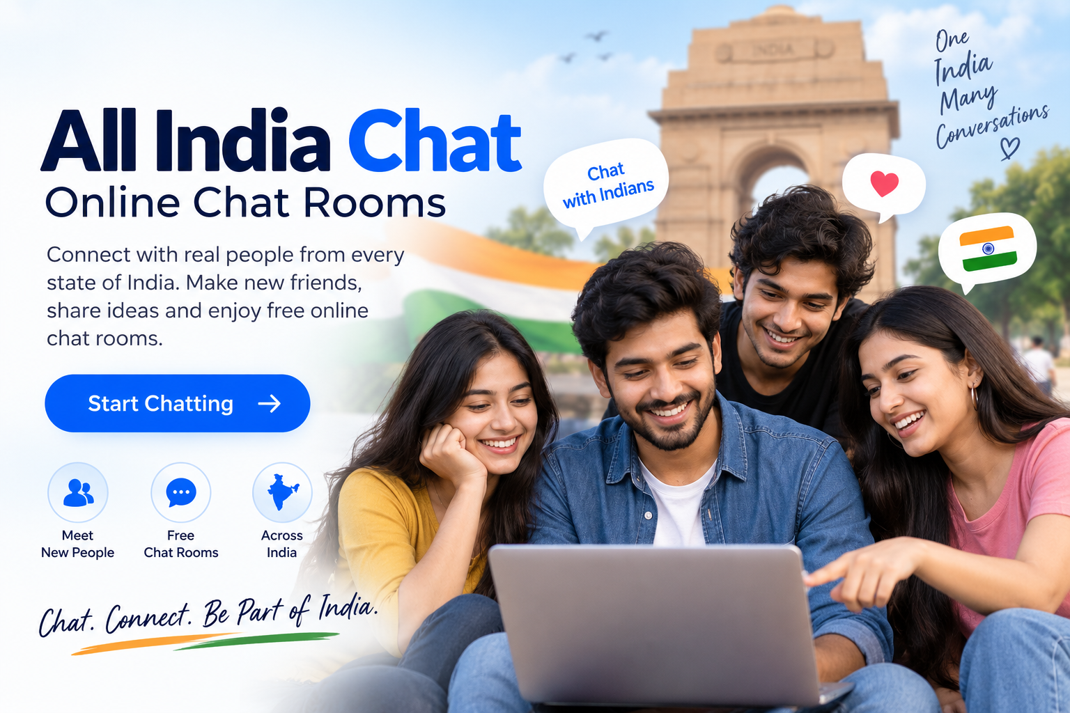All India Chat online chat room for people across India